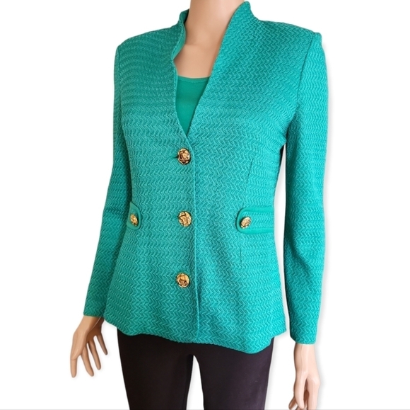 Misook Green Blazer with matching Shell Tank - Picture 2 of 13